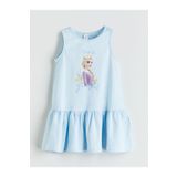 LC Waikiki LCW Kids Elsa Baskılı Kız Çocuk Penye Elbise