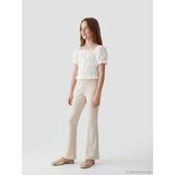 LC Waikiki Lcw Kids Gri Beli Lastikli Ispanyol Paça Kız Çocuk Tayt - Light Grey - 8 - 9 Yaş