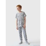LC Waikiki Lcw Kids Gri Bisiklet Yaka Baskılı Erkek Çocuk Pijama Takım - 12 - 13 Yaş
