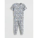 LC Waikiki Lcw Kids Gri Bisiklet Yaka Baskılı Erkek Çocuk Pijama Takım - 9 - 10 Yaş