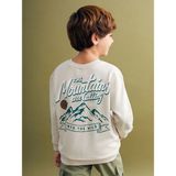 LC Waikiki Lcw Kids Gri Bisiklet Yaka Erkek Çocuk Sweatshirt - 9 - 12 Ay