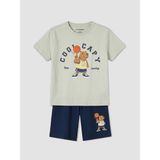 LC Waikiki Lcw Kids Gri Erkek Çocuk Şortlu Pijama Takımı - 6 - 7 Yaş