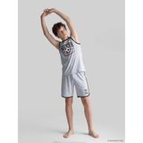 LC Waikiki Lcw Kids Gri Erkek Çocuk Şortlu Pijama Takımı - 8 - 9 Yaş