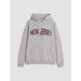 LC Waikiki LCW Kids Gri New Jersey Baskılı Erkek Çocuk Sweatshirt