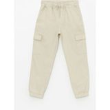 LC Waikiki Lcw Kids Gri Rahat Kalıp Beli Lastikli Erkek Çocuk Kargo Jogger Pantolon - 11 Beyaz - 9 Yaş