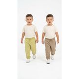 LC Waikiki Lcw Kids Haki Beli Lastikli Erkek Çocuk Jogger Eşofman Altı 2'li - 5 Yaş