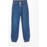 LC Waikiki Lcw Kids Indigo Beli Lastikli Erkek Çocuk Jogger Jean Pantolon - Mid indigo Rodeo - 10 - 11 Yaş