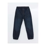 LC Waikiki LCW Kids Indigo Beli Lastikli Polar Astarlı Erkek Çocuk Jean Pantolon