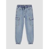 LC Waikiki Lcw Kids Indigo Erkek Çocuk Kargo Jean Pantolon