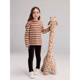 LC Waikiki Lcw Kids Kahverengi Beli Lastikli Basic Kız Çocuk Kadife Tayt - 1 - 2 Yaş