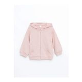 LC Waikiki LCW Kids Kapüşonlu Fermuarlı Kız Çocuk Sweatshirt
