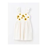 LC Waikiki LCW Kids Kare Yaka Çiçekli Kız Çocuk Elbise