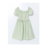 LC Waikiki LCW Kids Kare Yaka Kız Çocuk Elbise