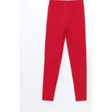 LC Waikiki Lcw Kids Kırmızı Beli Lastikli Kız Çocuk Tayt - 8 - 9 Yaş