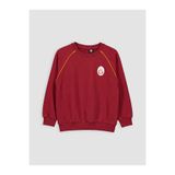 LC Waikiki LCW Kids Kırmızı Galatasaray Nakışlı Erkek Çocuk Sweatshirt
