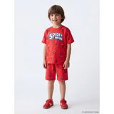 LC Waikiki Lcw Kids Kırmızı Spider-Man Baskılı Erkek Çocuk Şortlu Pijama Takımı - 3 - 4 Yaş