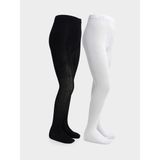 LC Waikiki Lcw Kids Kız Çocuk Külotlu Çorap 2'li - Black - 7 - 8 Yaş