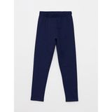 LC Waikiki Lcw Kids Lacivert Beli Lastikli Basic Pamuklu Kız Çocuk Tayt
