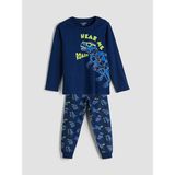 LC Waikiki Lcw Kids Lacivert Bisiklet Yaka Erkek Çocuk Pijama Takımı - Navy - 5 - 6 Yaş