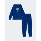 LC Waikiki Lcw Kids Lacivert Kapüşonlu Erkek Çocuk Eşofman Takım - 8 - 9 Yaş