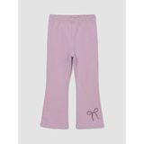 LC Waikiki Lcw Kids Lila Baskılı Ispanyol Paça Kız Çocuk Tayt Pantolon - 1 - 2 Yaş