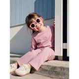 LC Waikiki Lcw Kids Lila Baskılı Kız Çocuk Soft Touch Sweatshirt ve Pantolon - 2 - 3 Yaş