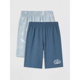 LC Waikiki Lcw Kids Mavi Baskılı Erkek Çocuk Pijama Şort 2'li - 8 - 9 Yaş