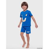 LC Waikiki Lcw Kids Mavi Erkek Çocuk Sonic Baskılı Şortlu Pijama Takımı - 5 - 6 Yaş