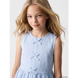 LC Waikiki LCW Kids Mavi Fiyonk Detaylı Kız Çocuk Peplum Gömlek