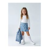 LC Waikiki LCW Kids Mavi Kız Çocuk Jean Şort Etek