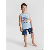 LC Waikiki Lcw Kids Mavi Paw Patrol Baskılı Erkek Çocuk Şortlu Pijama Takımı - 2 - 3 Yaş