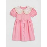 LC Waikiki Lcw Kids Pembe Bebe Yaka Kız Çocuk Elbise - 3 - 4 Yaş