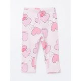 LC Waikiki Lcw Kids Pembe Beli Lastikli Baskılı Kız Çocuk Tayt - 9 - 12 Ay