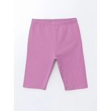 LC Waikiki Lcw Kids Pembe Beli Lastikli Kız Çocuk Kısa Tayt - 10 - 11 Yaş
