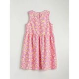 LC Waikiki Lcw Kids Pembe Bisiklet Yaka Çiçekli Kız Çocuk Poplin Elbise - 8 - 9 Yaş