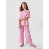 LC Waikiki Lcw Kids Pembe Bisiklet Yaka Kız Çocuk Tişört ve Eşofman Altı - 11 - 12 Yaş