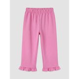 LC Waikiki Lcw Kids Pembe Kız Çocuk Fırfırlı Eşofman Altı