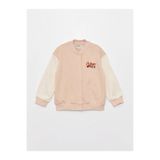 LC Waikiki LCW Kids Pembe Nakışlı Uzun Kollu Kız Çocuk Kolej Ceket