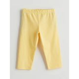 LC Waikiki Lcw Kids Sarı Beli Lastikli 3/4 Boy Kız Çocuk Tayt - 7 - 8 Yaş