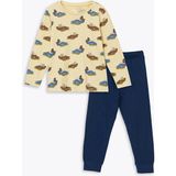 LC Waikiki LCW Kids SARI Bisiklet Yaka Erkek Çocuk Pijama Takımı