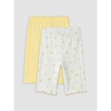 LC Waikiki Lcw Kids Sarı Fitilli Kız Çocuk Tayt 2'li - 5 - 6 Yaş