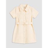 LC Waikiki Lcw Kids Sarı Kız Çocuk Kuşaklı Elbise - 3 - 4 Yaş