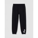 LC Waikiki Lcw Kids Siyah Baskılı Kız Çocuk Jogger Eşofman Altı