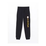 LC Waikiki LCW Kids Siyah Beli Lastikli Galatasaray Baskılı Erkek Çocuk Jogger Eşofman Altı