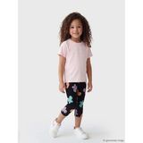 LC Waikiki LCW Kids Siyah Beli Lastikli Kelebek Baskılı Kız Çocuk Tayt