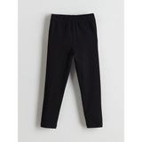 LC Waikiki Lcw Kids Siyah Beli Lastikli Kız Çocuk Basic Tayt - 1 - 2 Yaş