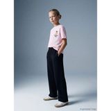 LC Waikiki Lcw Kids Siyah Geniş Paça Kız Çocuk Soft Touch Eşofman Altı - 7 - 8 Yaş