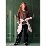 LC Waikiki Lcw Kids Siyah Geniş Paça Kız Çocuk Soft Touch Eşofman Altı - 9 - 10 Yaş