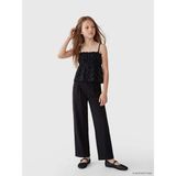 LC Waikiki Lcw Kids Siyah Geniş Paça Pileli Kız Çocuk Eşofman Altı - 8 - 9 Yaş