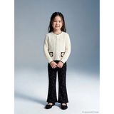 LC Waikiki Lcw Kids Siyah Ispanyol Paça Kız Çocuk Fitilli Tayt - 2 - 3 Yaş